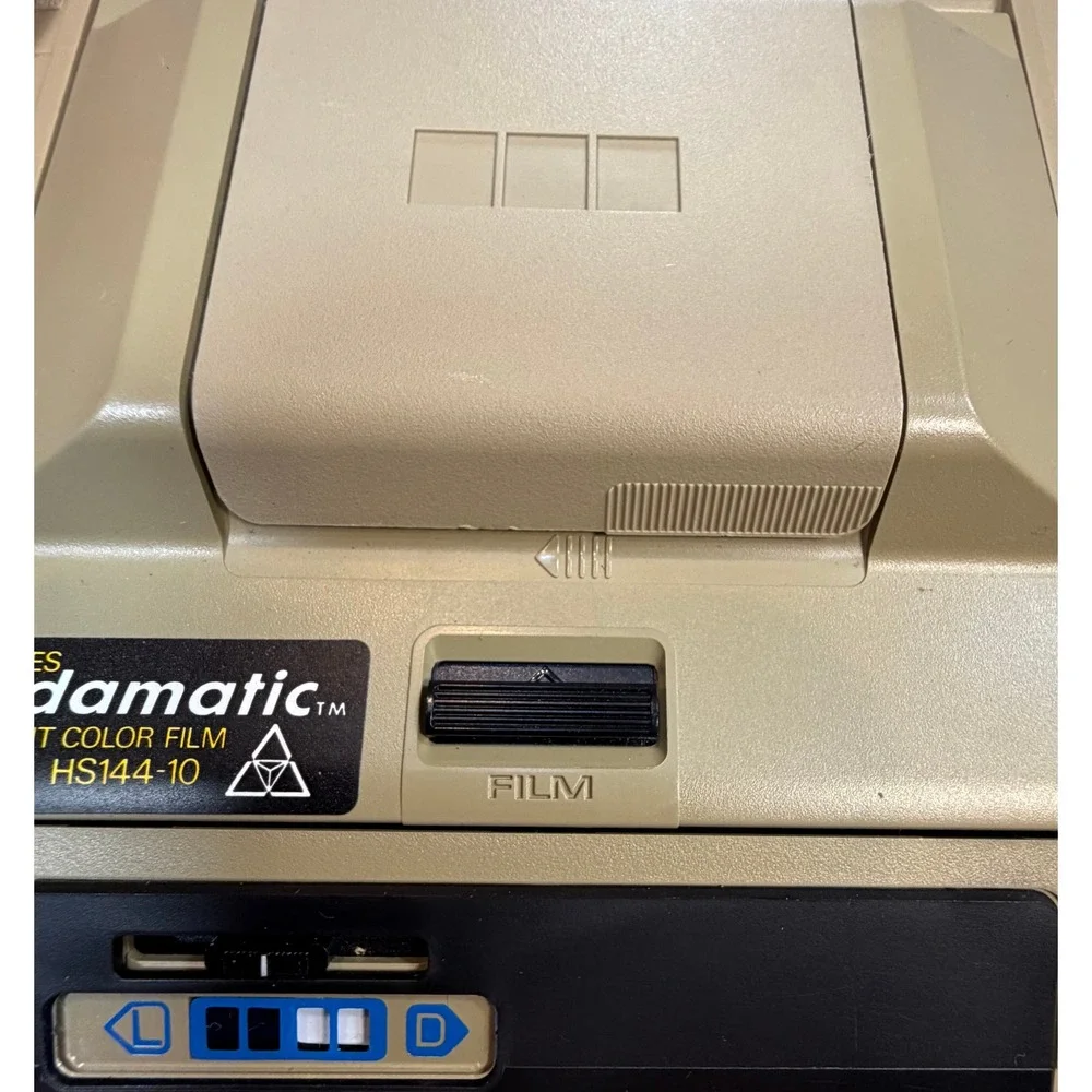 Kodak Koda Matic Instant Color Film Camera HS144-10 Tan Vintage Retro Flash